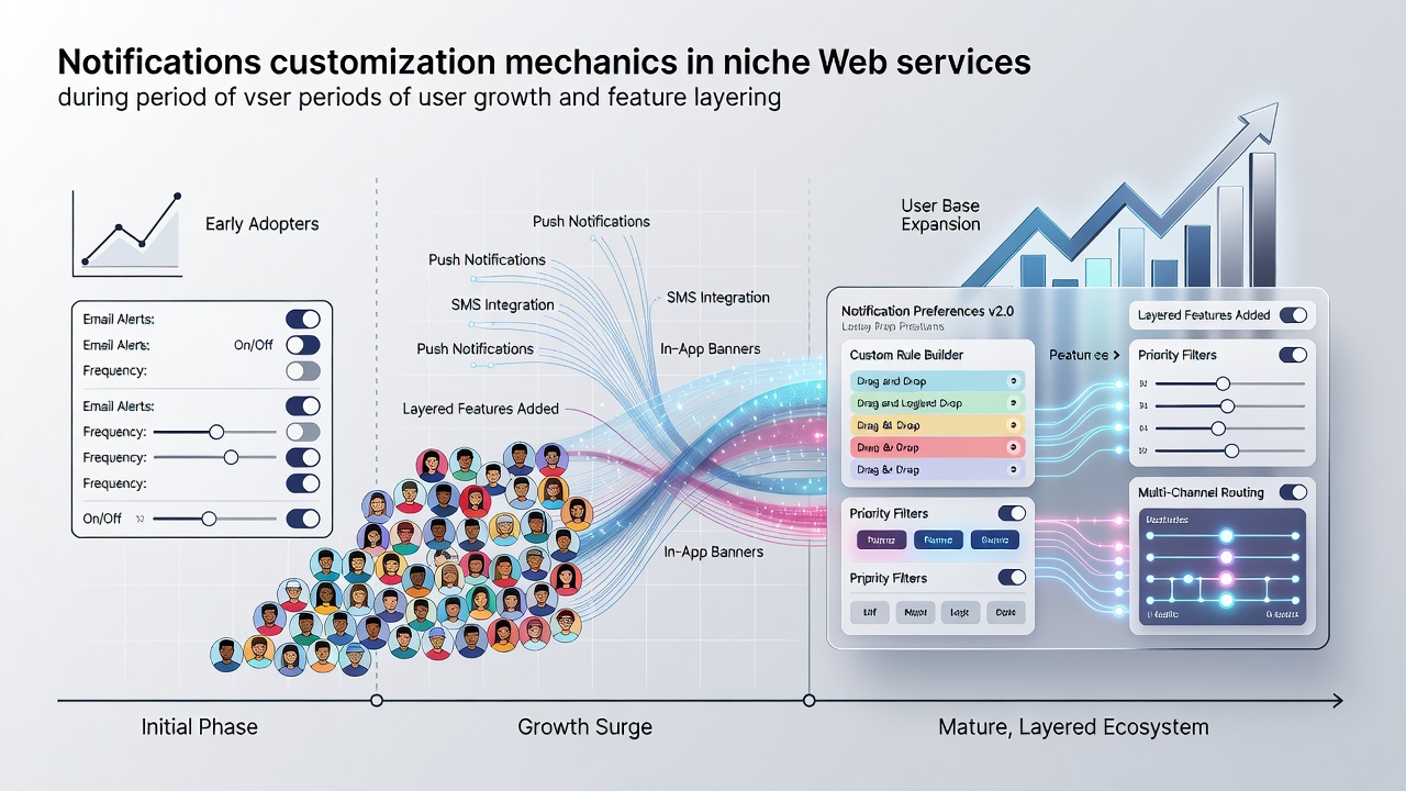 Shifts in Notification Customization Mechanics Within Niche Web Services During Periods of User Growth and Feature Layering